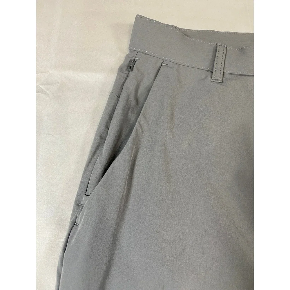 Fabletics Mens Only-Way Tech Pants Grey Performance Golf Trousers 31x32